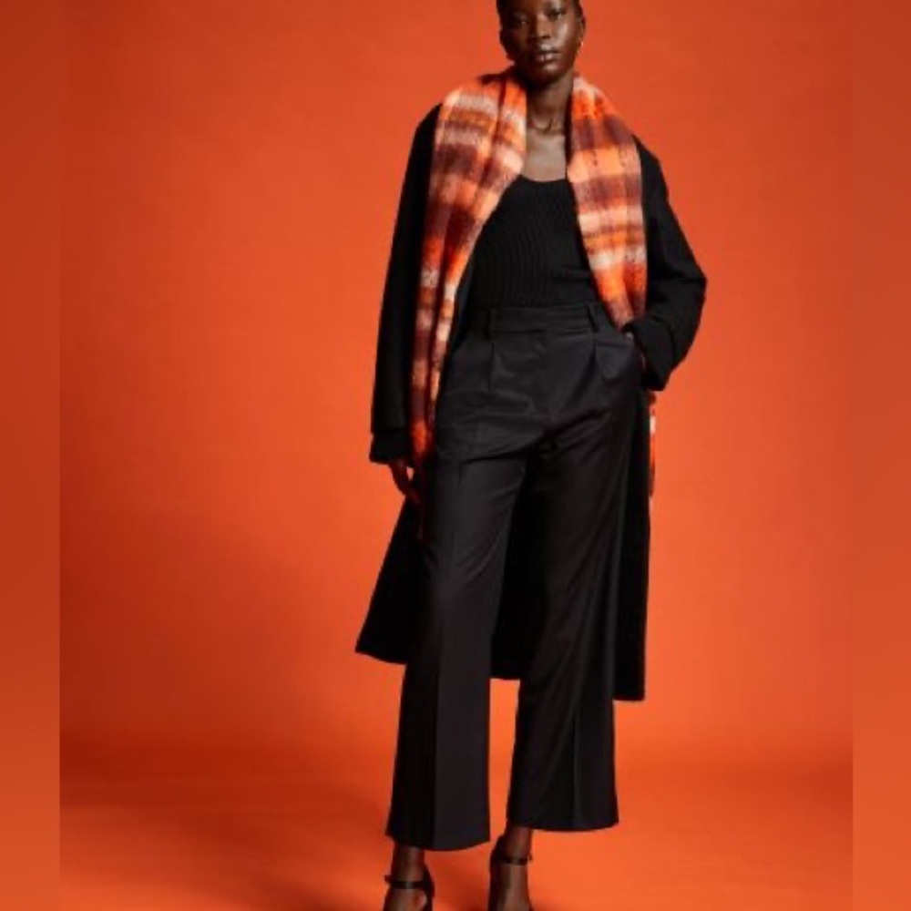 NWT H&M BLACK WIDE LEG TROUSERS